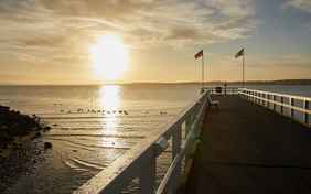 Nur 750 Meter liegt der Sandstrand entfernt